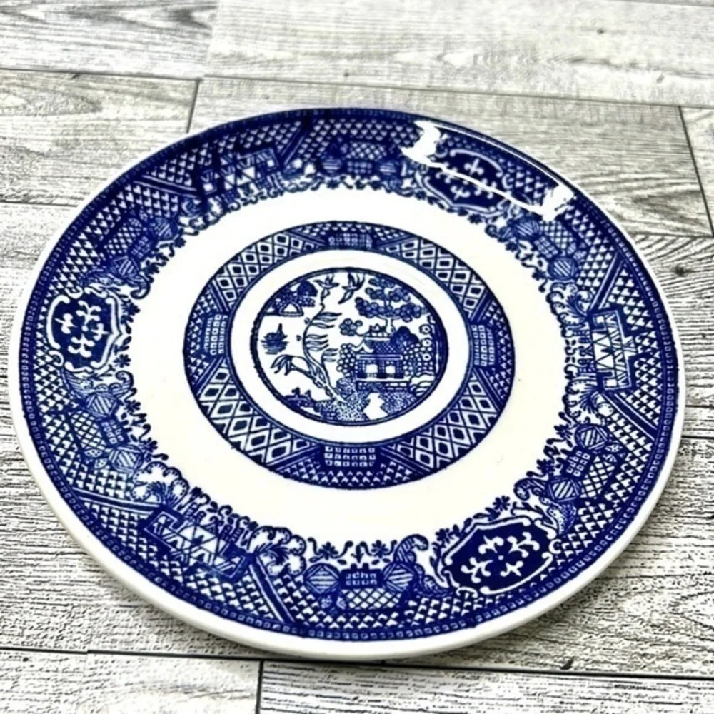Vintage Blue Willow 6” Plate Set of 4